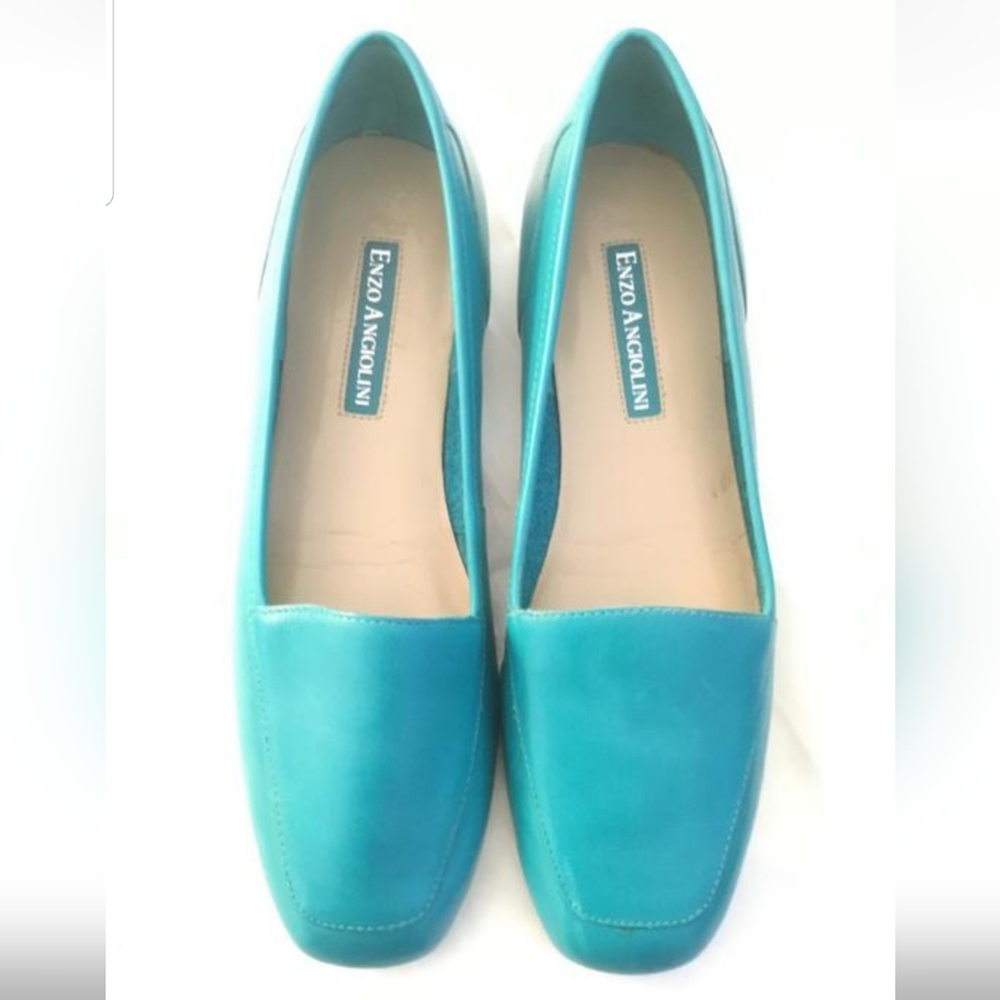 ENZO ANGIOLINI Blue Loafers Sz 8.5N